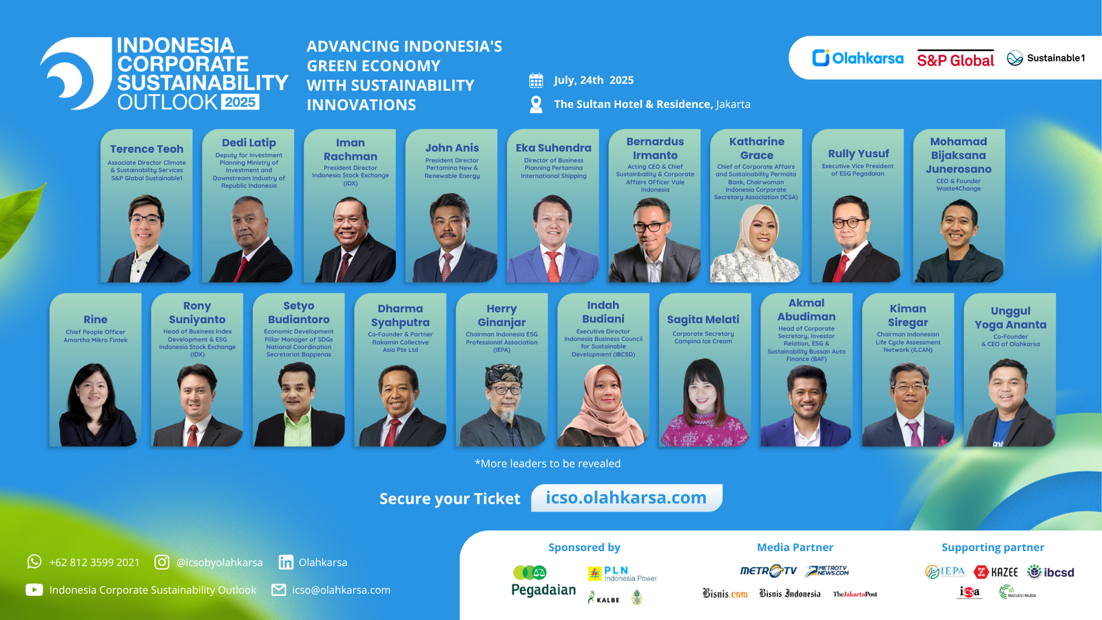 Olahkarsa dan S&P Global Sustainable1 Hadirkan Forum Inovasi Keberlanjutan untuk  Mendukung Green Economy di Indonesia Corporate Sustainability Outlook 2025